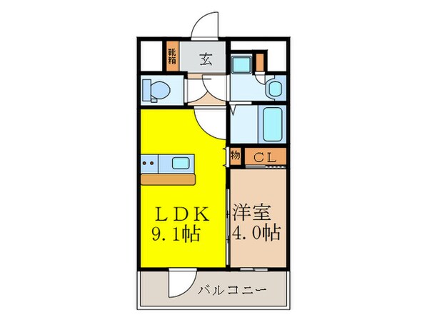 Ｄｉｍｕｓ新大阪の物件間取画像